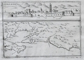 CORONELLI, VINCENZO MARIA: VIEW AND MAP OF SPLIT